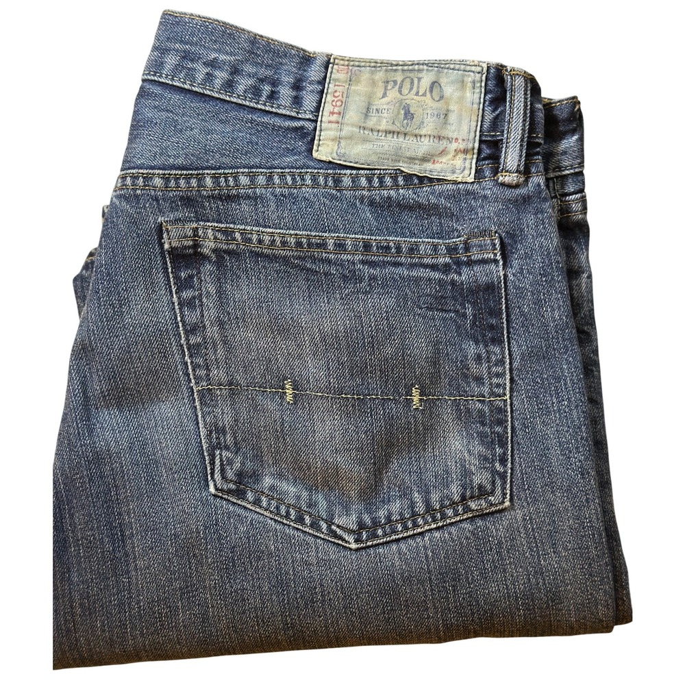 Polo Ralph Lauren‎ Jeans Classic Fit Authentic Vintage Denim Blue Jeans 34/34